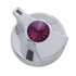 41261 by UNITED PACIFIC - Dash Knob - Timer Knob, with Purple Diamond, for Peterbilt