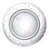 631-54276L by DYNAMIC FRICTION COMPANY - Brake Rotor - Drilled and Slotted - Silver