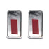 41453 by UNITED PACIFIC - Switch Covers - Chrome, Plastic, Blank, for Kenworth T680/T880/W990