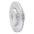 631-67114R by DYNAMIC FRICTION COMPANY - Brake Rotor - Drilled and Slotted - Silver