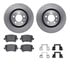 6312-74083 by DYNAMIC FRICTION COMPANY - Brake Rotor with 3000 Ceramic Brake Pads and Hardware