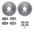 6312-80077 by DYNAMIC FRICTION COMPANY - Brake Rotor with 3000 Ceramic Brake Pads and Hardware