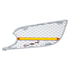 41779 by UNITED PACIFIC - Grille Air Intake- LH, Chrome, with "Glo" LED Light, Amber LED/Amber Lens, for 2013+ Peterbilt 579