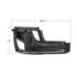 41792 by UNITED PACIFIC - Bumper Cover Reinforcement - Right Side, with Wheel Aero Trim Holes