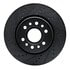 633-40125L by DYNAMIC FRICTION COMPANY - Brake Rotor - Drilled and Slotted - Black