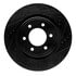 633-54287R by DYNAMIC FRICTION COMPANY - Brake Rotor - Drilled and Slotted - Black