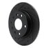 633-80079L by DYNAMIC FRICTION COMPANY - Brake Rotor - Drilled and Slotted - Black
