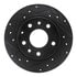 633-80079L by DYNAMIC FRICTION COMPANY - Brake Rotor - Drilled and Slotted - Black