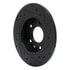 633-80079L by DYNAMIC FRICTION COMPANY - Brake Rotor - Drilled and Slotted - Black