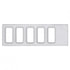 42218 by UNITED PACIFIC - Dash Switch Cover - Dash Switch Panel Cover, 5 Openings, for International