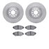 6502-74357 by DYNAMIC FRICTION COMPANY - DFC Brake Rotor with 5000 Advanced Brake Pads