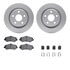 6512-42220 by DYNAMIC FRICTION COMPANY - Brake Rotor with 5000 Brake Pads and Hardware Kit