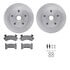 6512-47110 by DYNAMIC FRICTION COMPANY - Brake Rotor with 5000 Brake Pads and Hardware Kit