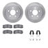 6512-52057 by DYNAMIC FRICTION COMPANY - Brake Rotor with 5000 Brake Pads and Hardware Kit