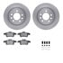 6512-53040 by DYNAMIC FRICTION COMPANY - Brake Rotor with 5000 Brake Pads and Hardware Kit