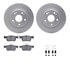 6512-59507 by DYNAMIC FRICTION COMPANY - Brake Rotor with 5000 Brake Pads and Hardware Kit