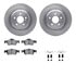 6512-63411 by DYNAMIC FRICTION COMPANY - Brake Rotor with 5000 Brake Pads and Hardware Kit