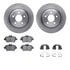 6512-63472 by DYNAMIC FRICTION COMPANY - Brake Rotor with 5000 Brake Pads and Hardware Kit