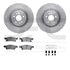 6512-63564 by DYNAMIC FRICTION COMPANY - Brake Rotor with 5000 Brake Pads and Hardware Kit