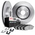 6512-68050 by DYNAMIC FRICTION COMPANY - Brake Rotor with 5000 Brake Pads and Hardware Kit