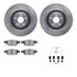 6512-73380 by DYNAMIC FRICTION COMPANY - Brake Rotor with 5000 Brake Pads and Hardware Kit