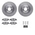 6512-73387 by DYNAMIC FRICTION COMPANY - Brake Rotor with 5000 Brake Pads and Hardware Kit