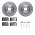 6512-73389 by DYNAMIC FRICTION COMPANY - Brake Rotor with 5000 Brake Pads and Hardware Kit