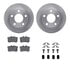 6512-74182 by DYNAMIC FRICTION COMPANY - Brake Rotor with 5000 Brake Pads and Hardware Kit