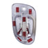 42495 by UNITED PACIFIC - Door Handle - Exterior, LH, 6 White LED, Chrome for Freightliner