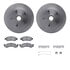 6512-99236 by DYNAMIC FRICTION COMPANY - Brake Rotor with 5000 Brake Pads and Hardware Kit