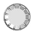 42523 by UNITED PACIFIC - Fuel Tank Cap - Chrome, Plastic, Non-Locking, Double-Sided Tape Mount, For Kenworth