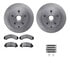 6512-99281 by DYNAMIC FRICTION COMPANY - Brake Rotor with 5000 Brake Pads and Hardware Kit