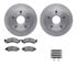 6512-99290 by DYNAMIC FRICTION COMPANY - Brake Rotor with 5000 Brake Pads and Hardware Kit