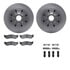 6512-99346 by DYNAMIC FRICTION COMPANY - Brake Rotor with 5000 Brake Pads and Hardware Kit