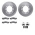 6512-99381 by DYNAMIC FRICTION COMPANY - Brake Rotor with 5000 Brake Pads and Hardware Kit