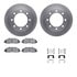 6512-99399 by DYNAMIC FRICTION COMPANY - Brake Rotor with 5000 Brake Pads and Hardware Kit