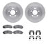 6512-99480 by DYNAMIC FRICTION COMPANY - Brake Rotor with 5000 Brake Pads and Hardware Kit