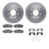 6512-99672 by DYNAMIC FRICTION COMPANY - Brake Rotor with 5000 Brake Pads and Hardware Kit