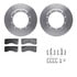 6512-99771 by DYNAMIC FRICTION COMPANY - Brake Rotor with 5000 Brake Pads and Hardware Kit