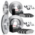 6514-03087 by DYNAMIC FRICTION COMPANY - Rotors with 5000 Advanced Brake Pads includes Hardware