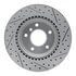 830-31068L by DYNAMIC FRICTION COMPANY - Geoperformance Rotor - Drilled and Slotted