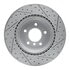 830-31070L by DYNAMIC FRICTION COMPANY - Geoperformance Rotor - Drilled and Slotted