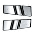 42036 by UNITED PACIFIC - Mirror Post Cover Set - Chrome, Plastic, Bottom, for 1996-2010 Freightliner Century