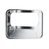 40974 by UNITED PACIFIC - Rocker Switch Cover - PTO Control, Chrome, with Stainless Plaque, for Peterbilt