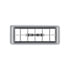 41017 by UNITED PACIFIC - A/C Vent - Chrome, Plastic, Center, for 2001 & Earlier Kenworth