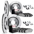 6514-76035 by DYNAMIC FRICTION COMPANY - Brake Rotor with 5000 Brake Pads and Hardware Kit