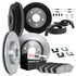 6514-76295 by DYNAMIC FRICTION COMPANY - DFC Brake Kit