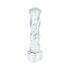 70568 by UNITED PACIFIC - Manual Transmission Shift Knob - Chrome, Flame Design, Thread-On, with Adapter