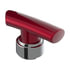 70839 by UNITED PACIFIC - Gearshift Knob - Aluminum, Thread-On, T-Shape, with Chrome 9/10 Speed Adapter, Candy Red