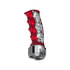 70845 by UNITED PACIFIC - Gearshift Knob - Red and Chrome, Skulls Pistol Grip, 13/15/18 Speed Shifter